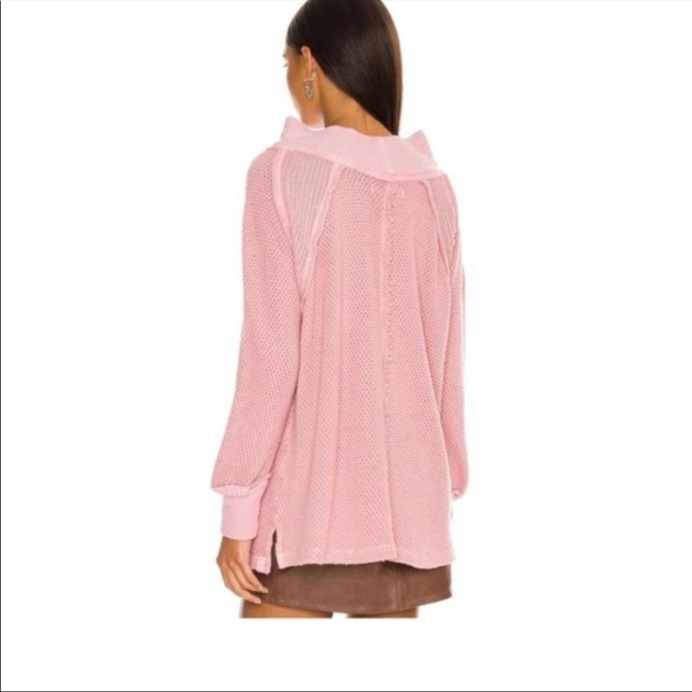 NWT Free People We the Free People She's A Keeper Sweater Faded Coral XS - Picture 6 of 11